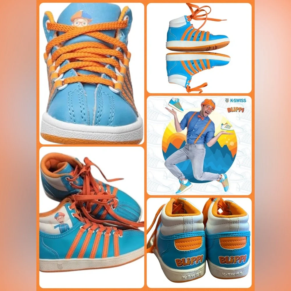 K-Swiss Kids Sneakers in Blue and Orange